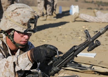 Infantrymen refine machine gun marksmanship