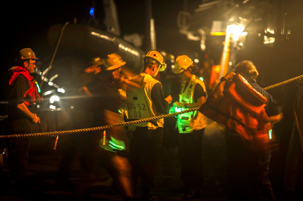 USS Barry activity