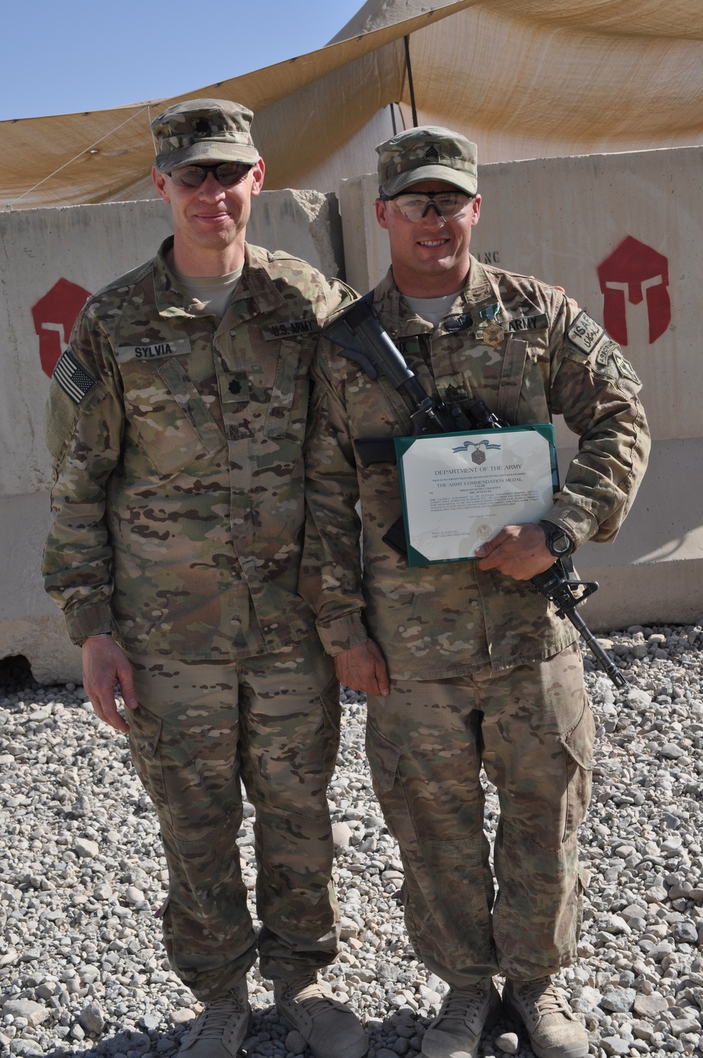 Soldier honored for valor in Afghanistan