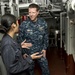 Rear Adm. White aboard USS William P. Lawrence