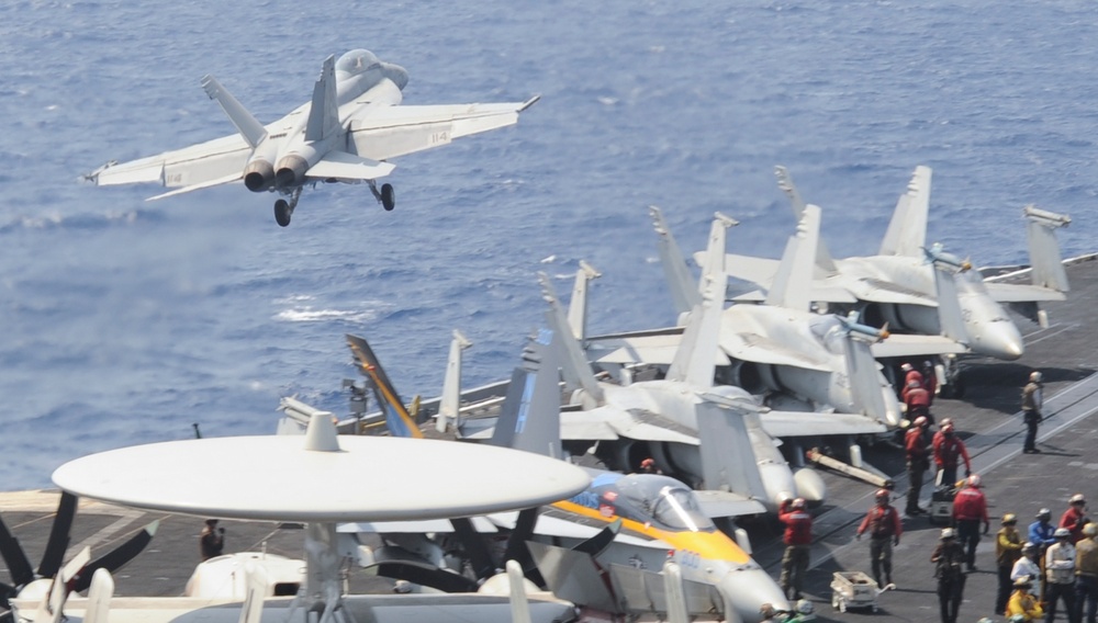 Flight operations aboard USS Nimitz