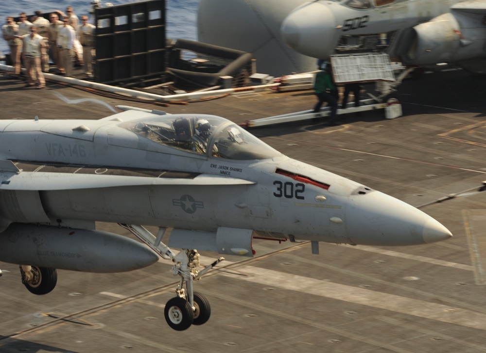 Flight operations aboard USS Nimitz