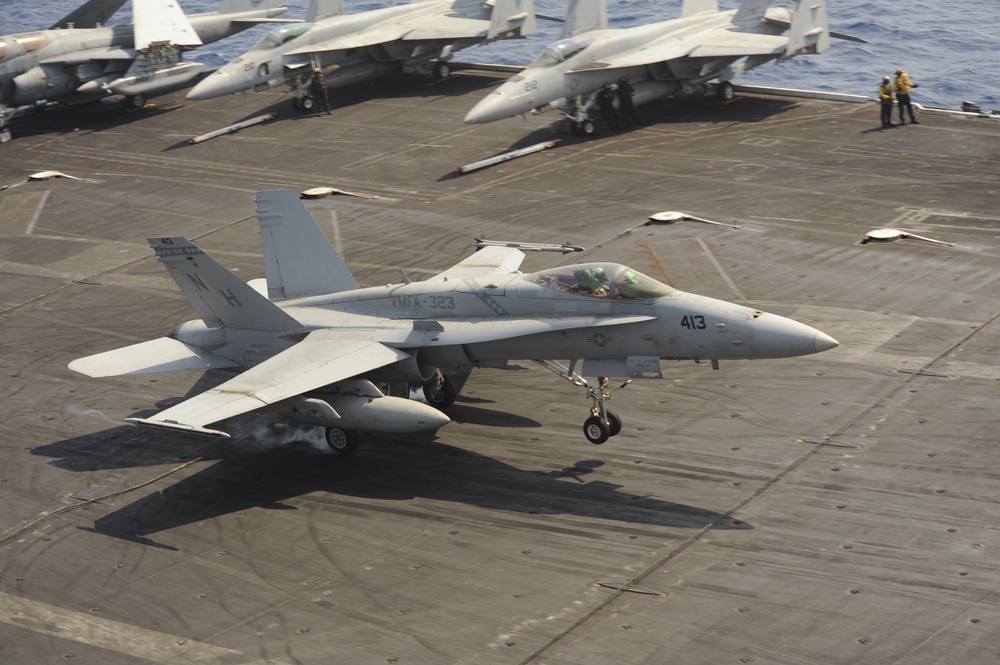 Flight operations aboard USS Nimitz