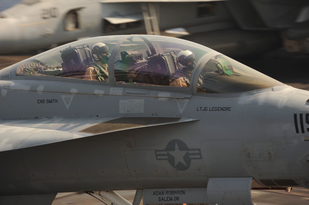 Flight operations aboard USS Nimitz