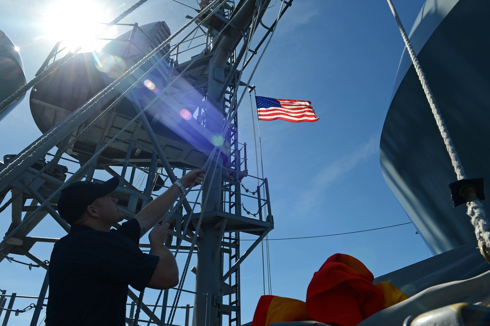 USS Antietam action