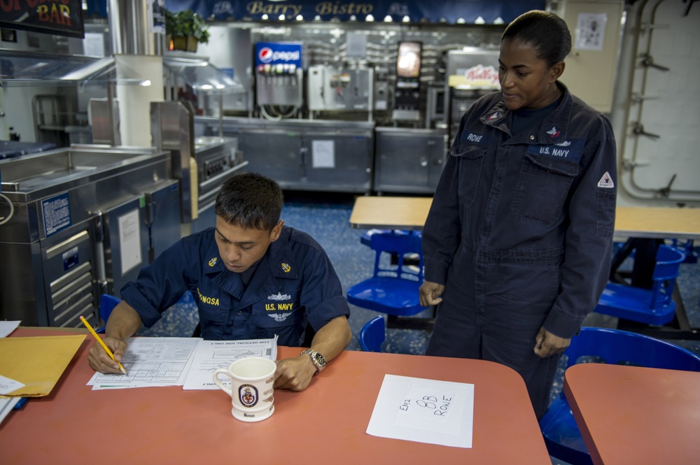 USS Barry activity