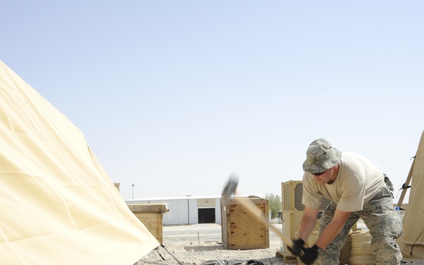 Tent technology saves resources