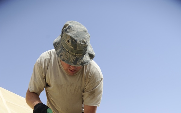 Tent technology saves resources