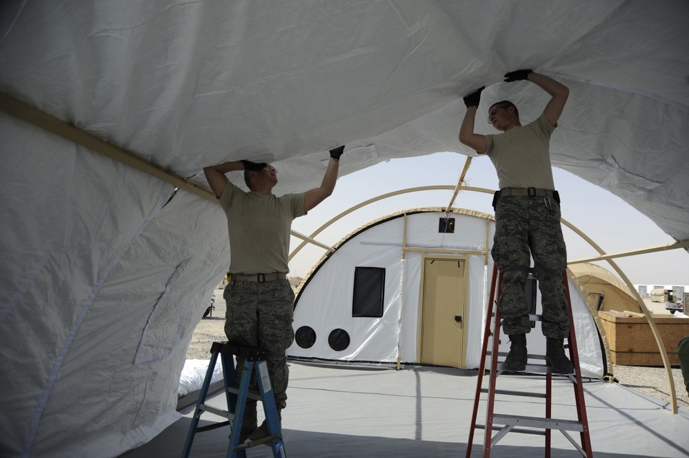 Tent technology saves resources