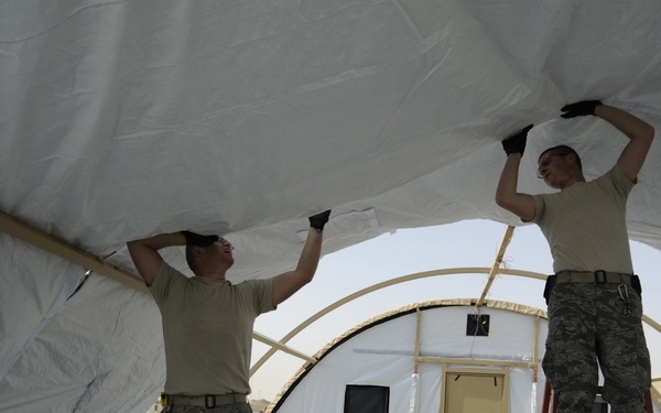 Tent technology saves resources