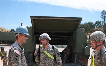 BG Mann visits training site during TRANSWARRIOR 2013
