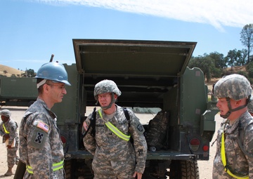BG Mann visits training site during TRANSWARRIOR 2013
