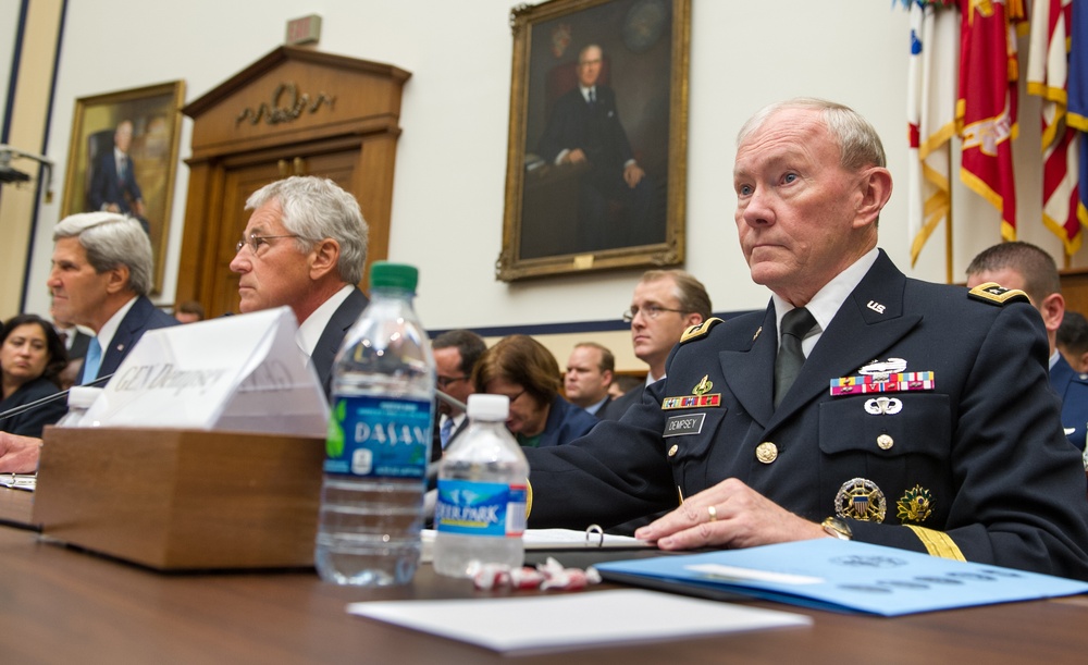 Kerry, Hagel, Dempsey Testify Before House