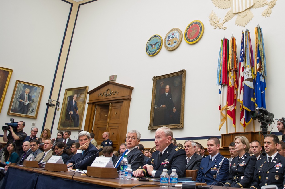Kerry, Hagel, Dempsey testify before House