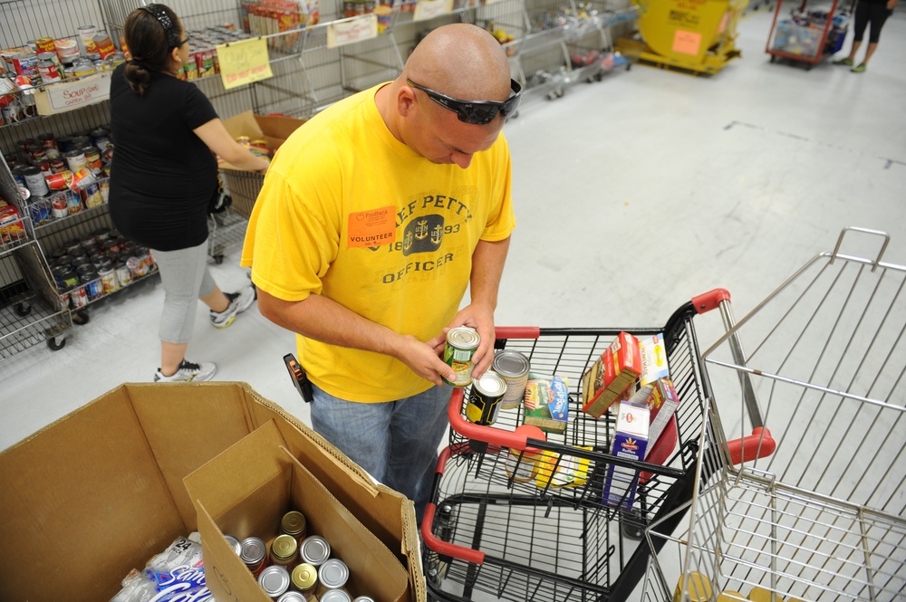Community relations project at food bank