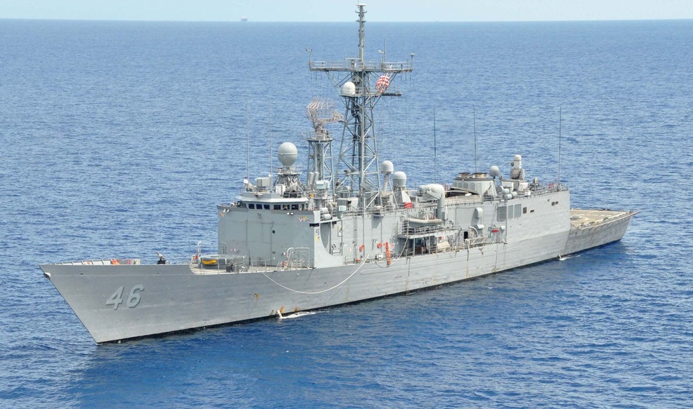 USS Rentz participates in exercise