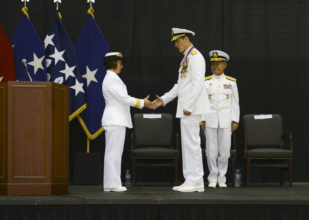 US Naval Forces Korea change of command ceremony