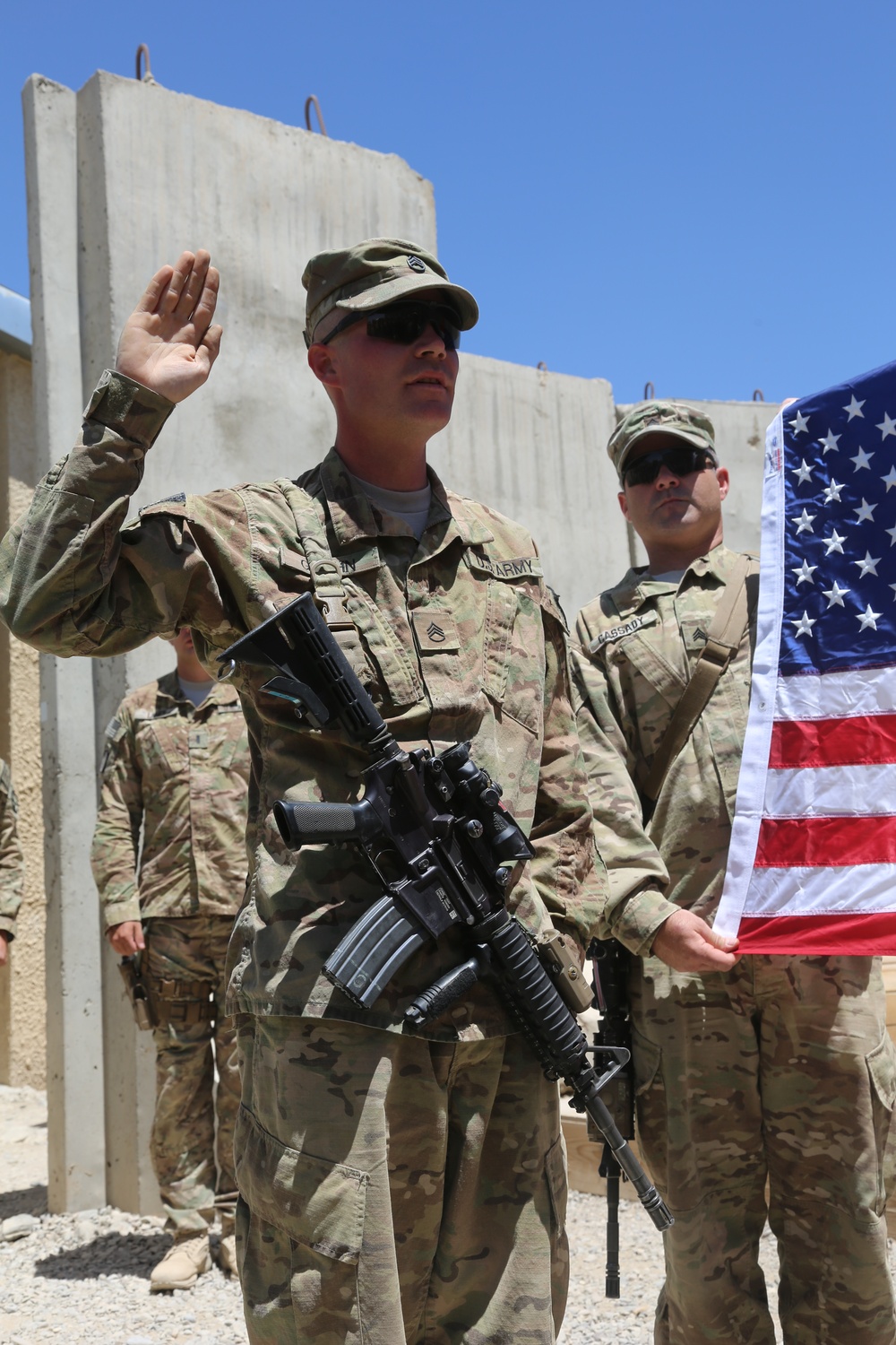 Re-enlistment ceremony