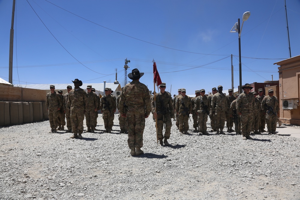 Soldier re-enlistment ceremony