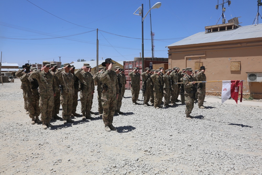 Soldier re-enlistment ceremony