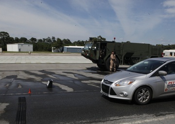 Marines lose control for driving safety course