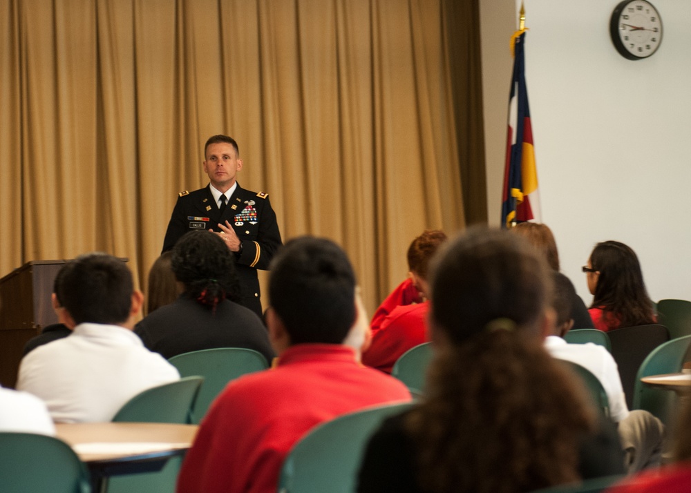 64th BSB commander speaks at local school about 9/11