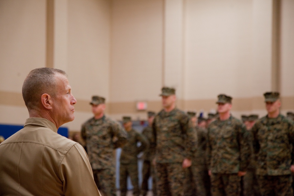 Deputy Commanding General, II Marine Expeditionary Force attends ITB Graduation