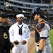 Service-members meet Detroit Tigers player during Chicago White Sox home game