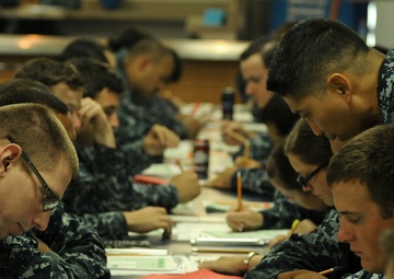 USS Peleliu's second class advancement exam