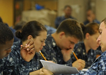 USS Peleliu's second class advancement exam
