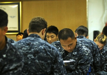 USS Peleliu's second class advancement exam