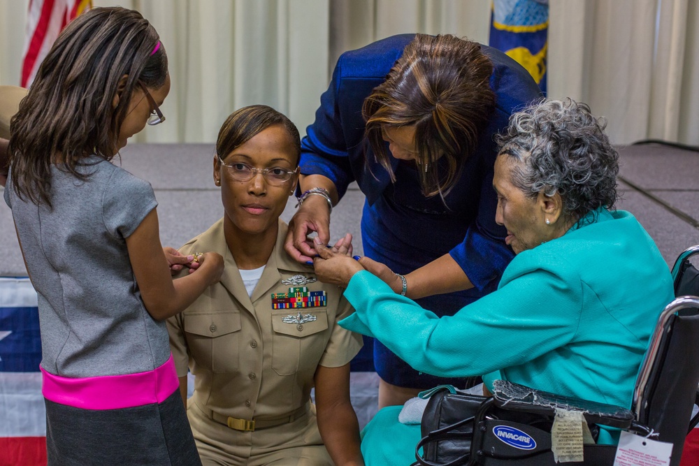 Navy EOD techs, divers, and Expeditionary Warfare sailors receive chief anchors