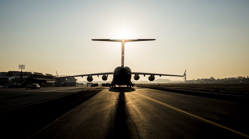 The journey home: Final US Air Force C-17 takes inaugural flight