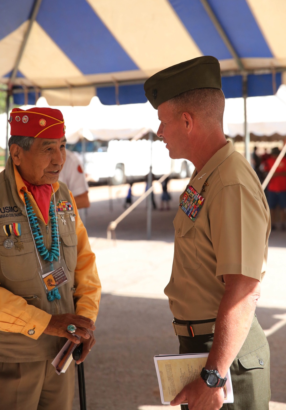 Active, Retired Marines celebrate WWII Code Talkers