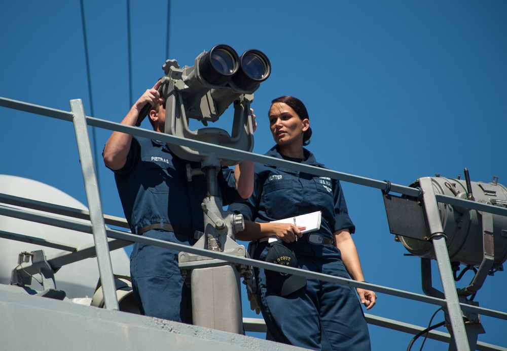 USS Stout operations