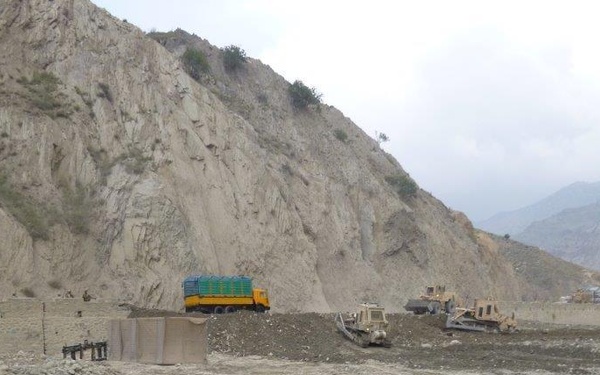 617th Engineer Company soldiers repair vital access road