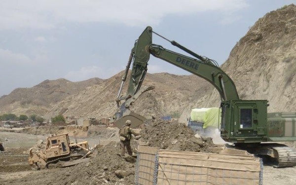 617th Engineer Company soldiers repair vital access road