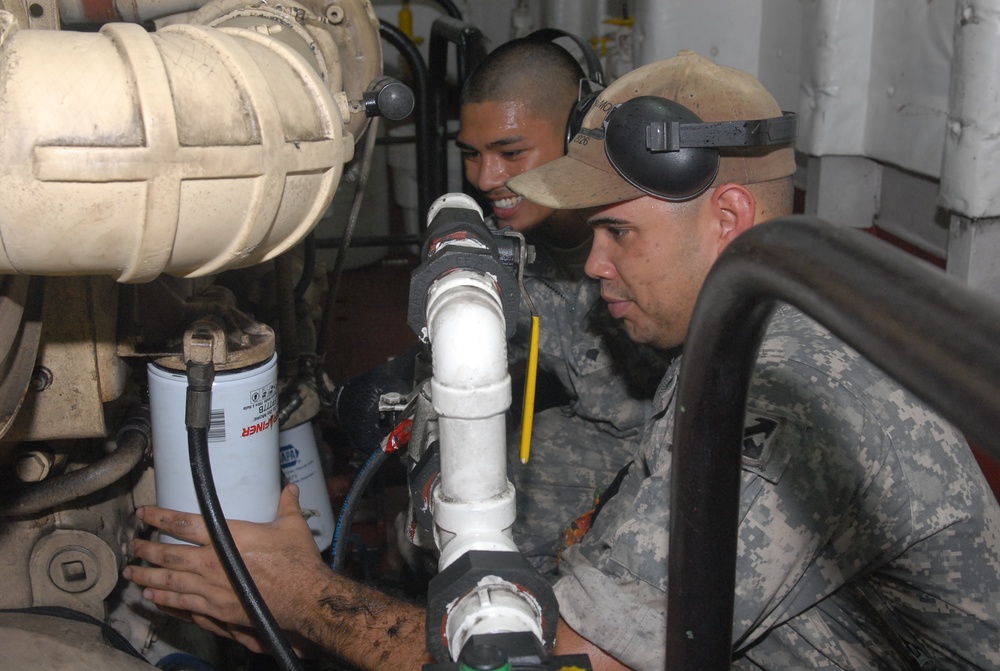 A view below deck: Army watercraft engineers share their experiences