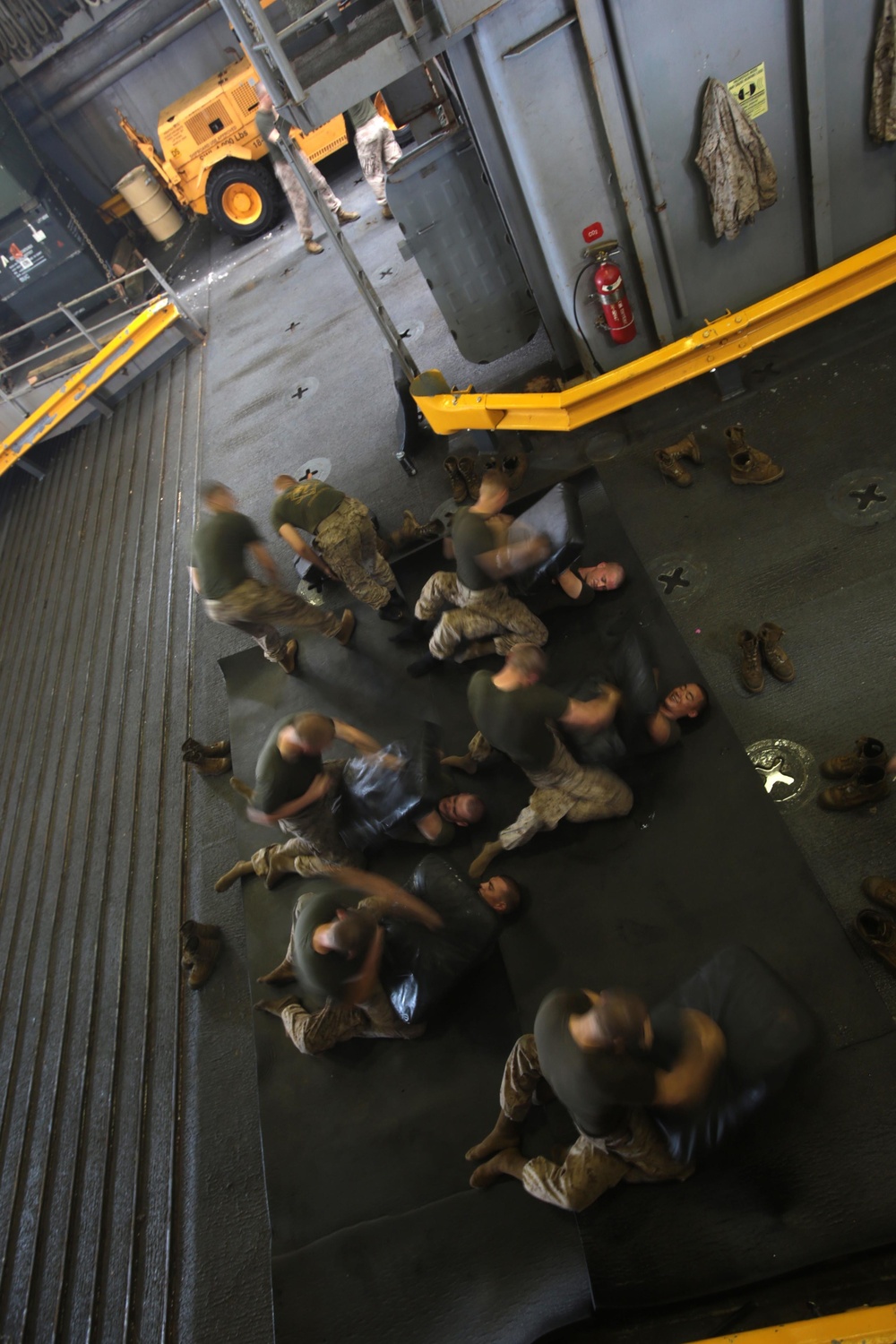 13th MEU Marines practice MCMAP