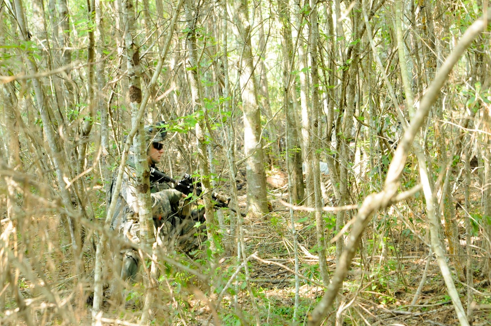 Soldiers blend into their surroundings at XCTC
