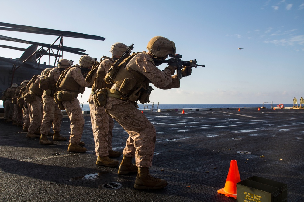 Lima Company live fire exercise