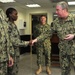 Vice Adm. Miller with sailors from NAVCENT's logistics and infrastructure department