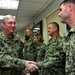 Vice Adm. Miller with sailors from NAVCENT's logistics and infrastructure department