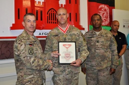 Master Sgt. Dale Schrull honored with the Bronze Order of the de Fleury Medal