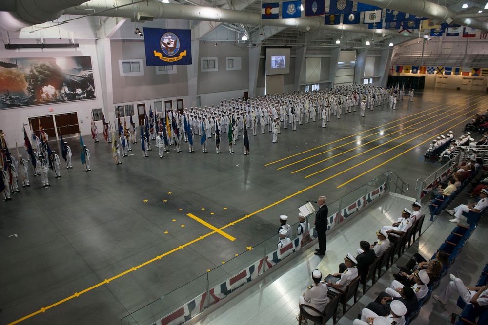 Pass-in-review graduation ceremony