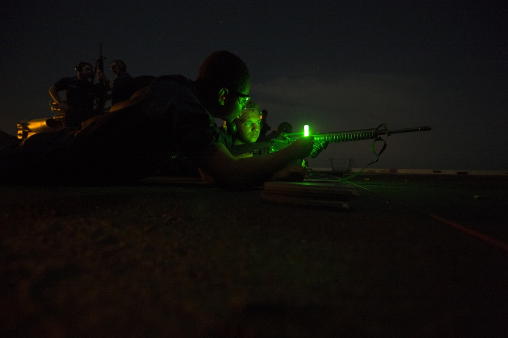 USS San Antonio action