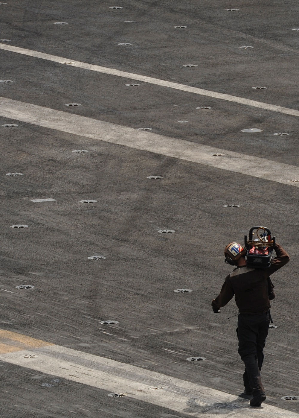 USS Nimitz flight deck action