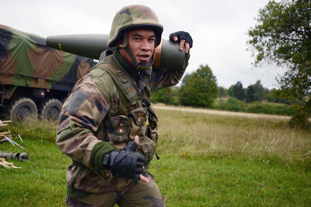Combined Endeavor 2013; French army artillery live fire on Grafenwoehr Training Area