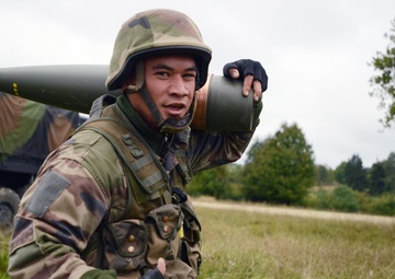 Combined Endeavor 2013; French army artillery live fire on Grafenwoehr Training Area