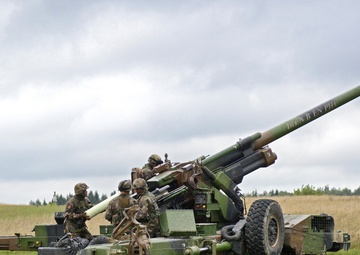 Combined Endeavor 2013; French army artillery live fire on Grafenwoehr Training Area